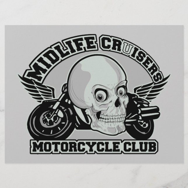 Flyers personalizados de Midlife Cruisers MC (Frente)