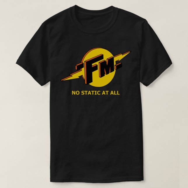 FM No Static En Ninguna Camiseta Clásica (Diseño del anverso)