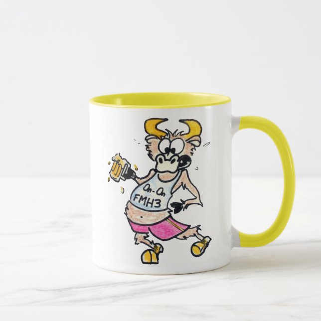 FMH3 taza - espasmo w/Bronco del caballo salvaje (Derecha)
