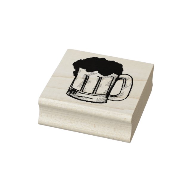 Foamy Beer Mug Stein Ale Bar Sello para beber (Sello)