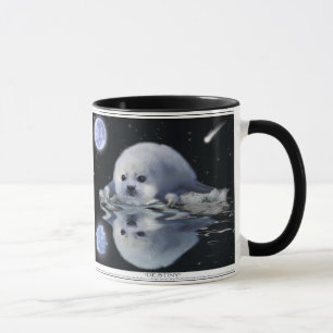 Foca de Groenlandia del bebé y taza del regalo de