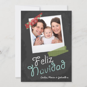 Foco Feliz Navidad Y Cinta Colorida