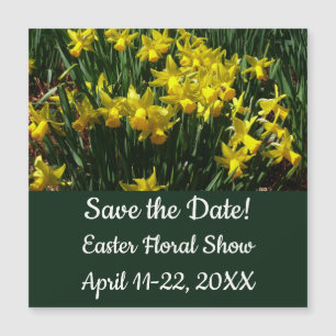 Focos amarillos y flores de primavera alegres