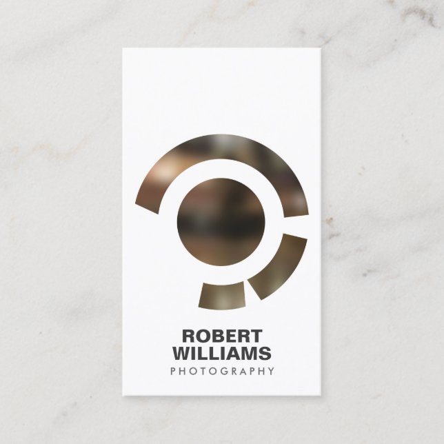 FOCUS LOGO IV para tarjeta de visita FOTOGRAPHER (Anverso)