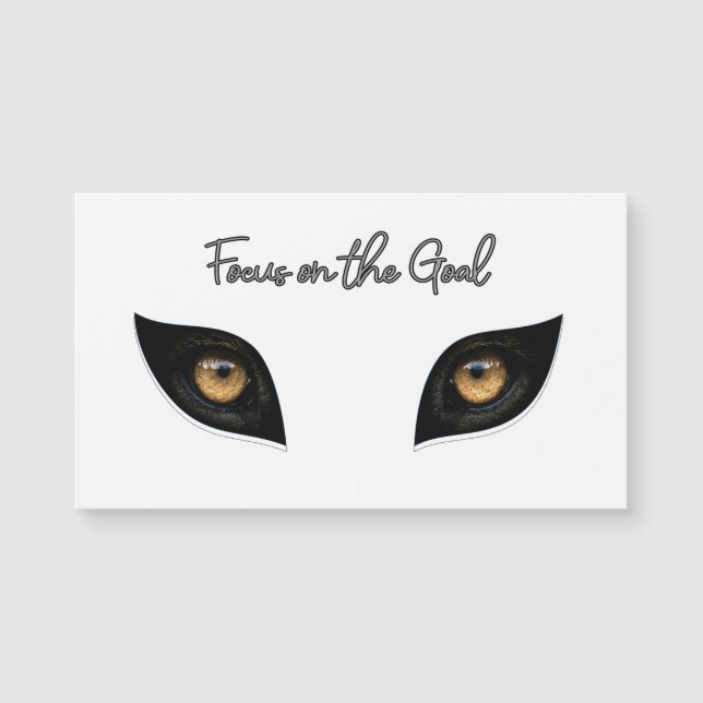 Focus on the Goal - Intense Leopard Eyes Art (Anverso)