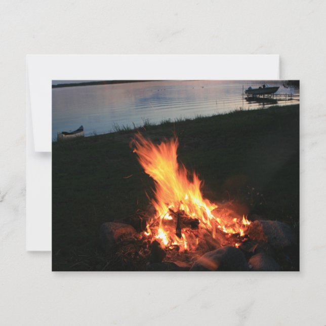 Fogata al atardecer (Anverso)