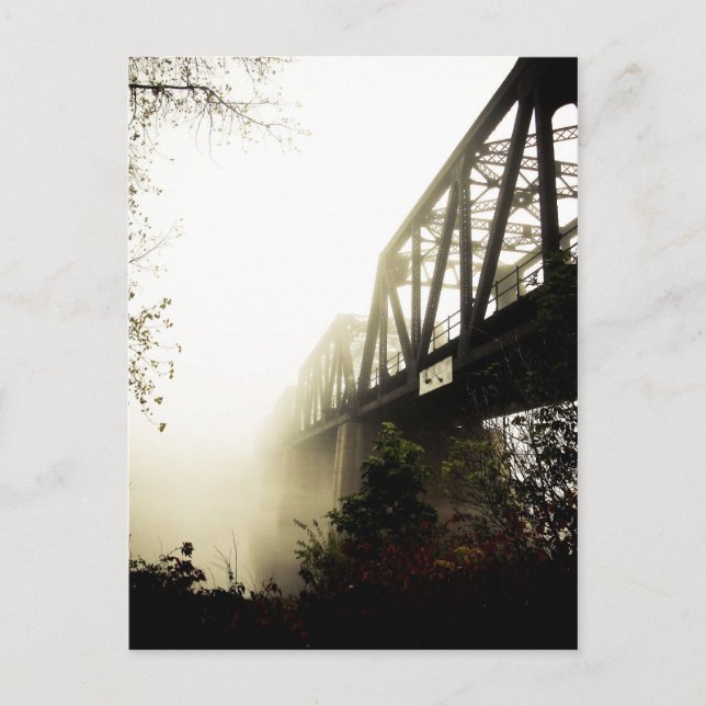 Foggy Waterfront 13 postal (Anverso)