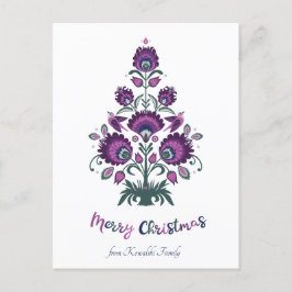 🎄 folclore de árbol de Navidad [púrpura, gris] bl