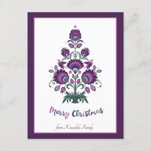 🎄 folclore de árbol de Navidad [púrpura, gris] pú