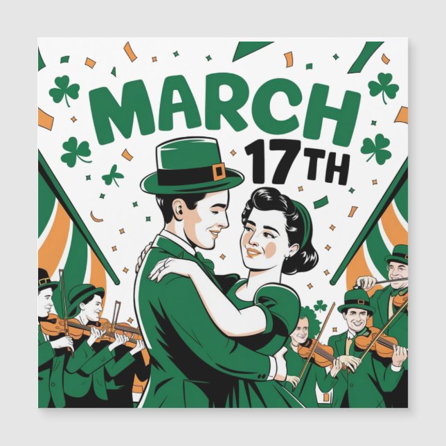 folclore de baile del día de San Patricio (Anverso)