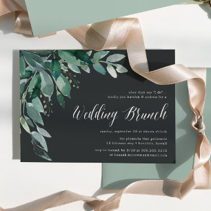 Foliage Abundante   Invitación a Brunch Boda