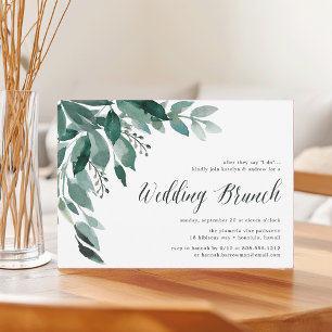 Foliage Abundante   Invitación a Brunch Boda