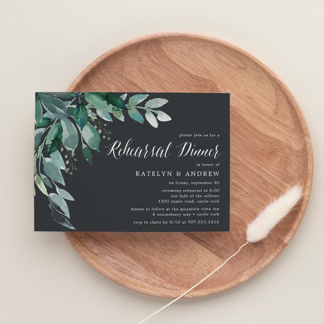 Foliage Abundante | Invitación a la cena de ensayo (Subido por el creador)