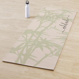 Foliage Bambú Botánico Bali Monograma Yoga Mat