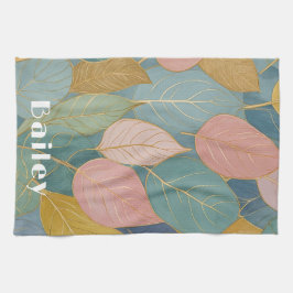 Foliage caprichoso: Pastel deja toalla de té