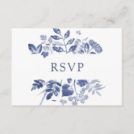 Foliage con tinta | Boda RSVP con elección de comi