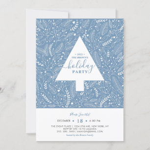 Foliage de invierno   Invitación de fiesta de vaca