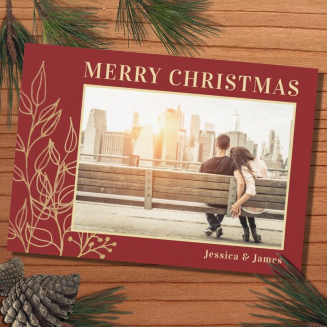 Foliage de oro rojo del presupuesto Foto Tarjeta n (Subido por el creador)