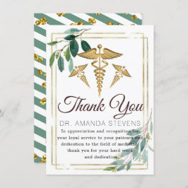 Foliage Elegant Médica | Tarjeta de agradecimiento