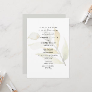 Foliage formal silenciada Invitación de ambos padr