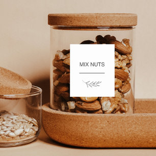 Foliage moderno impermeable Kitchen Etiqueta de ja