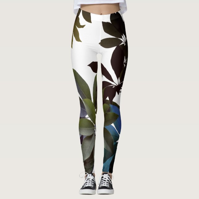 Foliage, Tropical Leaves Leggings (Anverso)