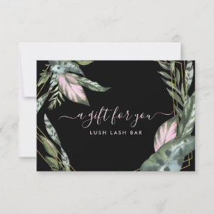 Foliage tropical moderno   Certificado de regalo