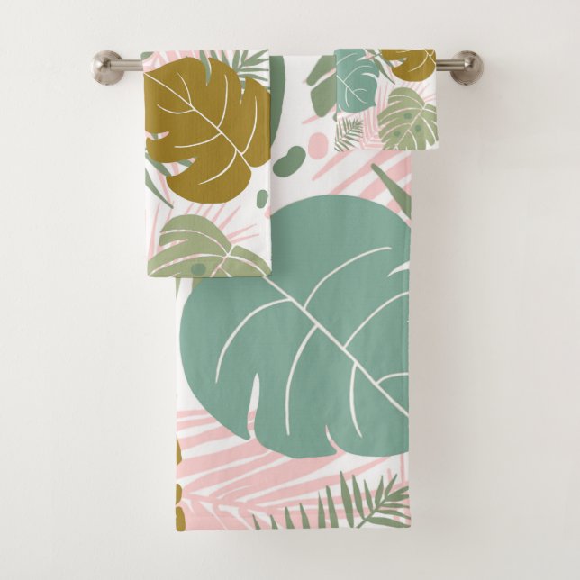 Foliage Tropical - Monstera Y Patrón De Hojas De P (In situ)