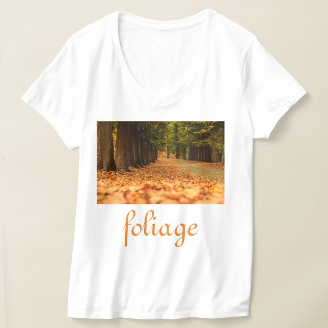 foliaje en bella + canvas jersey v-neck de mujer (Distribución )