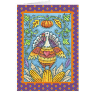 FOLK ART TURKEY GRACIAS A LA GRABACIÓN DE LA TARJE