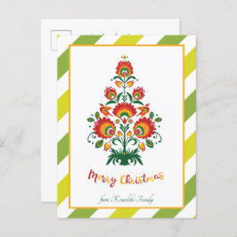 🎄 folklore de árbol de Navidad [rojo, amarillo] a