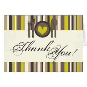 Follada Gracias Tarjeta China Plate Silverware Pla