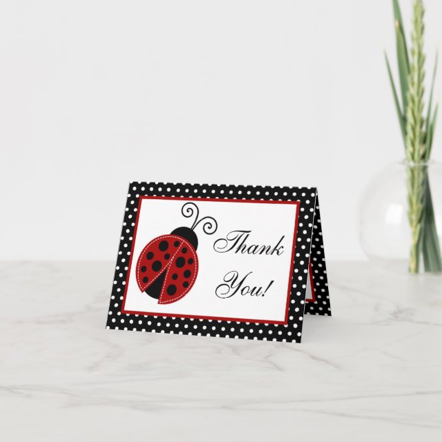 Follada Gracias Tarjeta Ladybug Rojo (Anverso)