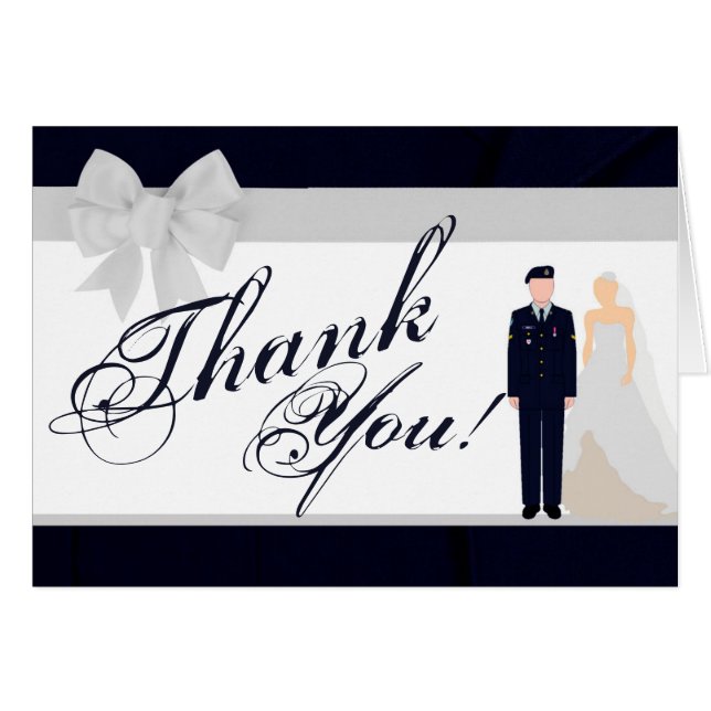 Follada Gracias Tarjeta RMY Uniform Blues Bride (Anverso (Horizontal))