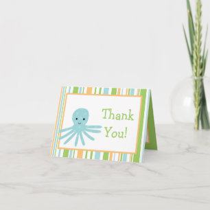 Follada Gracias Tarjeta Striped Ocean Sea Life
