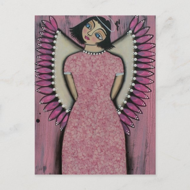 FOLLER ART Angel Mist por postal de LORI EVERETT (Anverso)