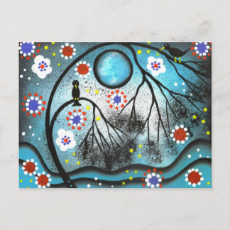 FOLLER ART Lovers Tree por LORI EVERETT postal