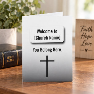 Folletín moderno de la iglesia Folleto de bienve