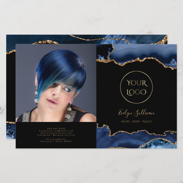 folleto biplicidad de agate azul (Anverso / Reverso)