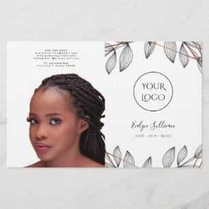 folleto biplicidad de marco foliage