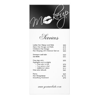 Folleto cometólogo de belleza de la tarjeta para r