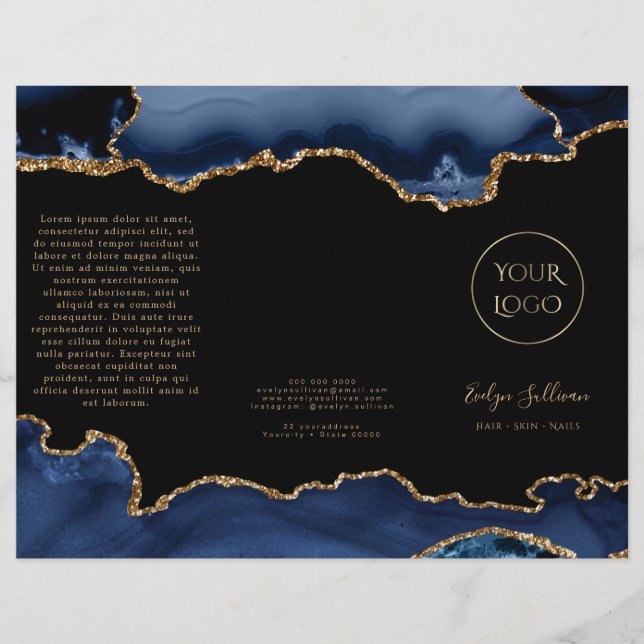 folleto de agate azul (Anverso)