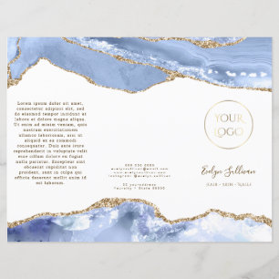 Folleto de agate azul de Cornflower