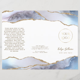 Folleto de agate azul gris