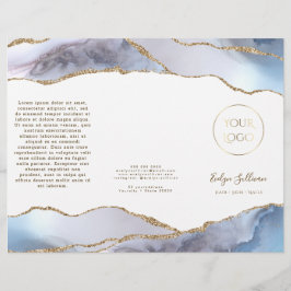 Folleto de agate azul gris