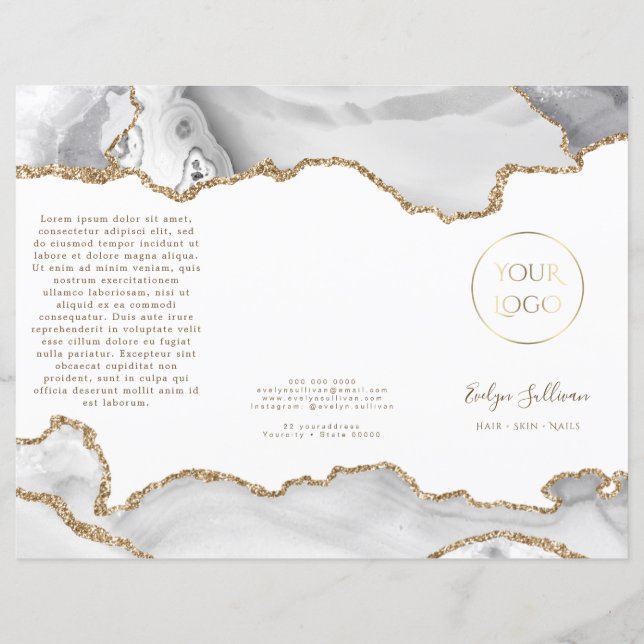 folleto de agate blanco (Anverso)