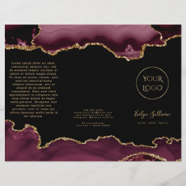 folleto de agate burgundy
