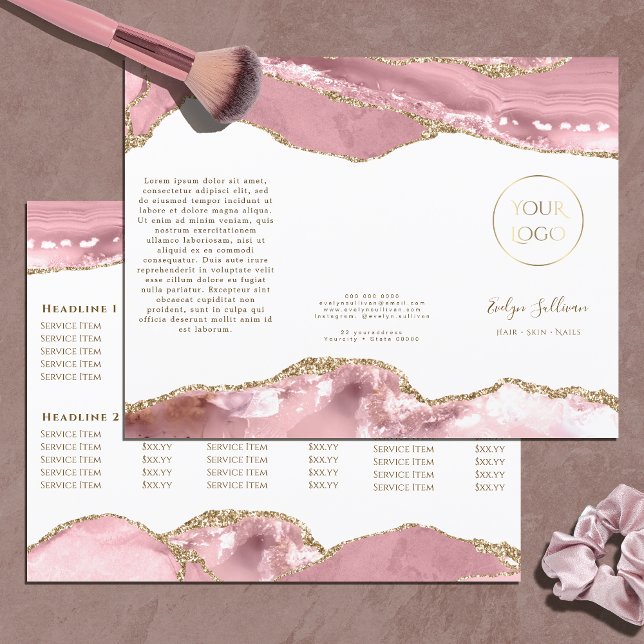 folleto de agate de color rosa (Subido por el creador)