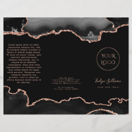 folleto de agate negro