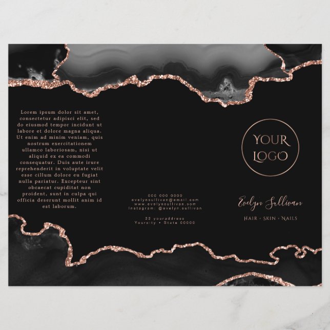 folleto de agate negro (Anverso)